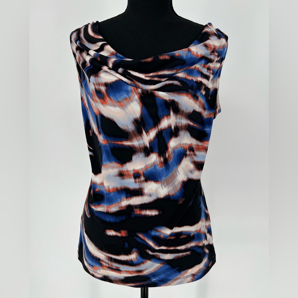2-CALVIN KLEIN COWL NECK TANK‎ TOP/SHELL, STAND ALONE OR LAYER W/BLAZER,CARDIGAN